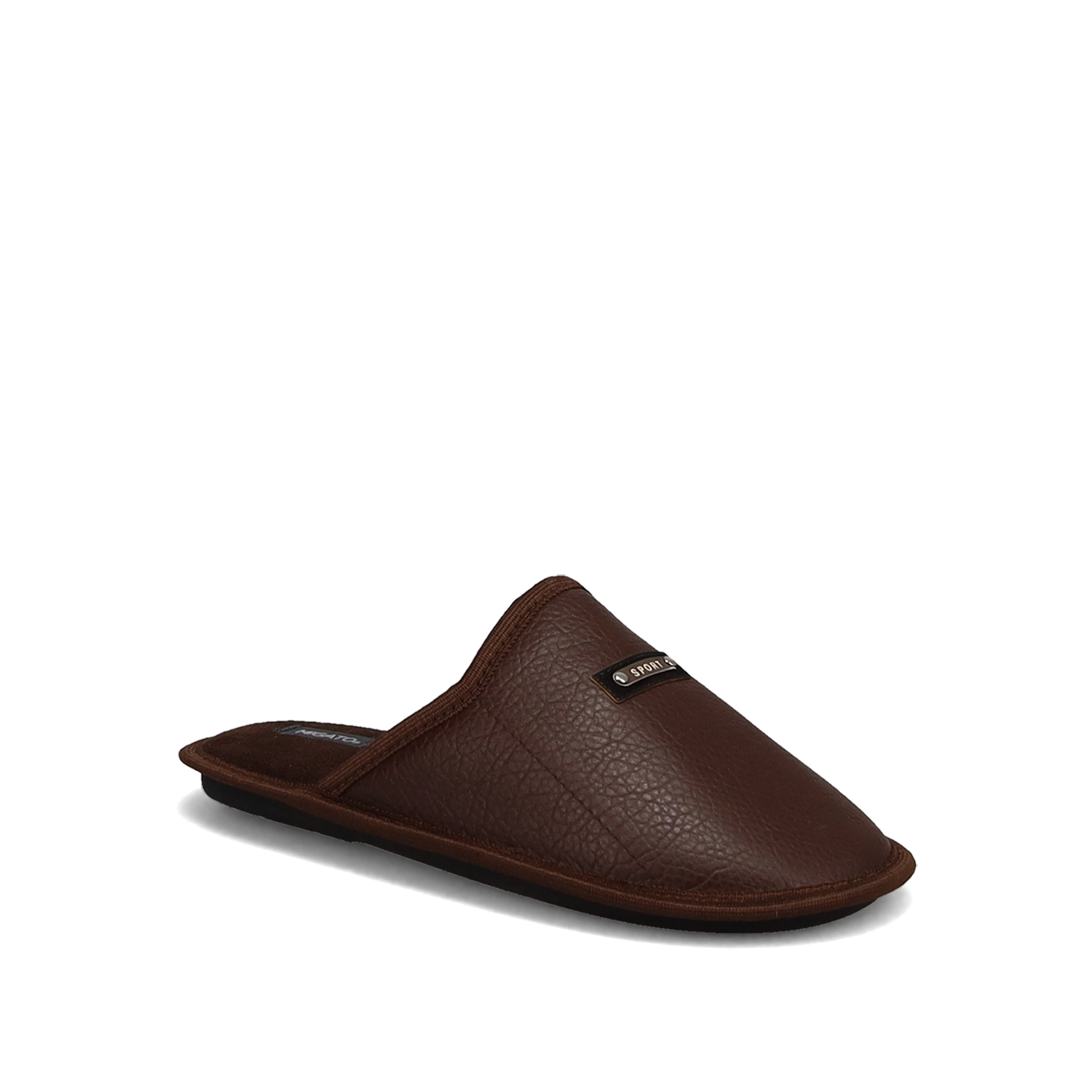 Καφέ ανδρική παντόφλα φωτογραφία