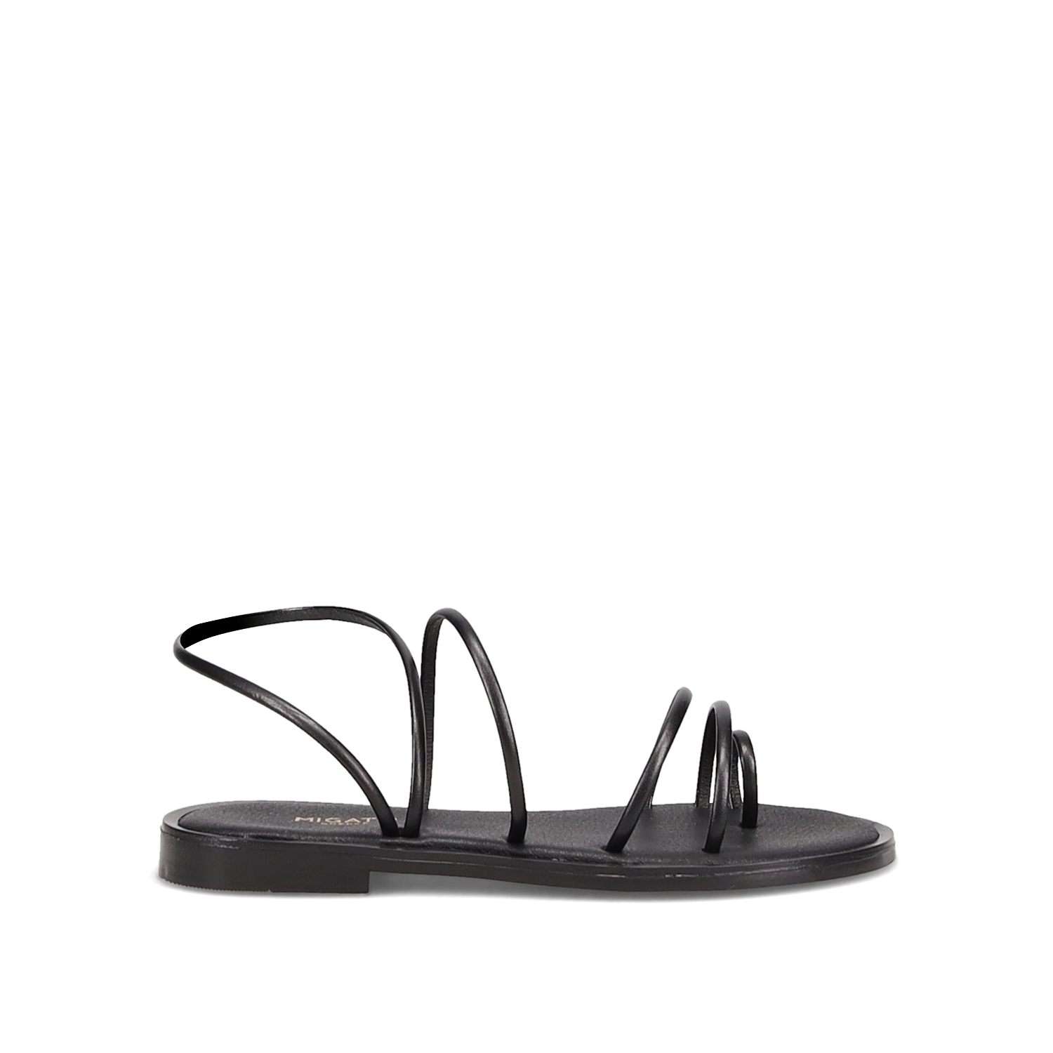 MIGATO - ΣΗΜΑΝΤΙΚΟ: Σε περίπτωση διαφοράς τιμής από το κατάστημα ισχύει παντα και μόνο η τιμή του καταστήματος Μαύρο multistrap σανδάλι