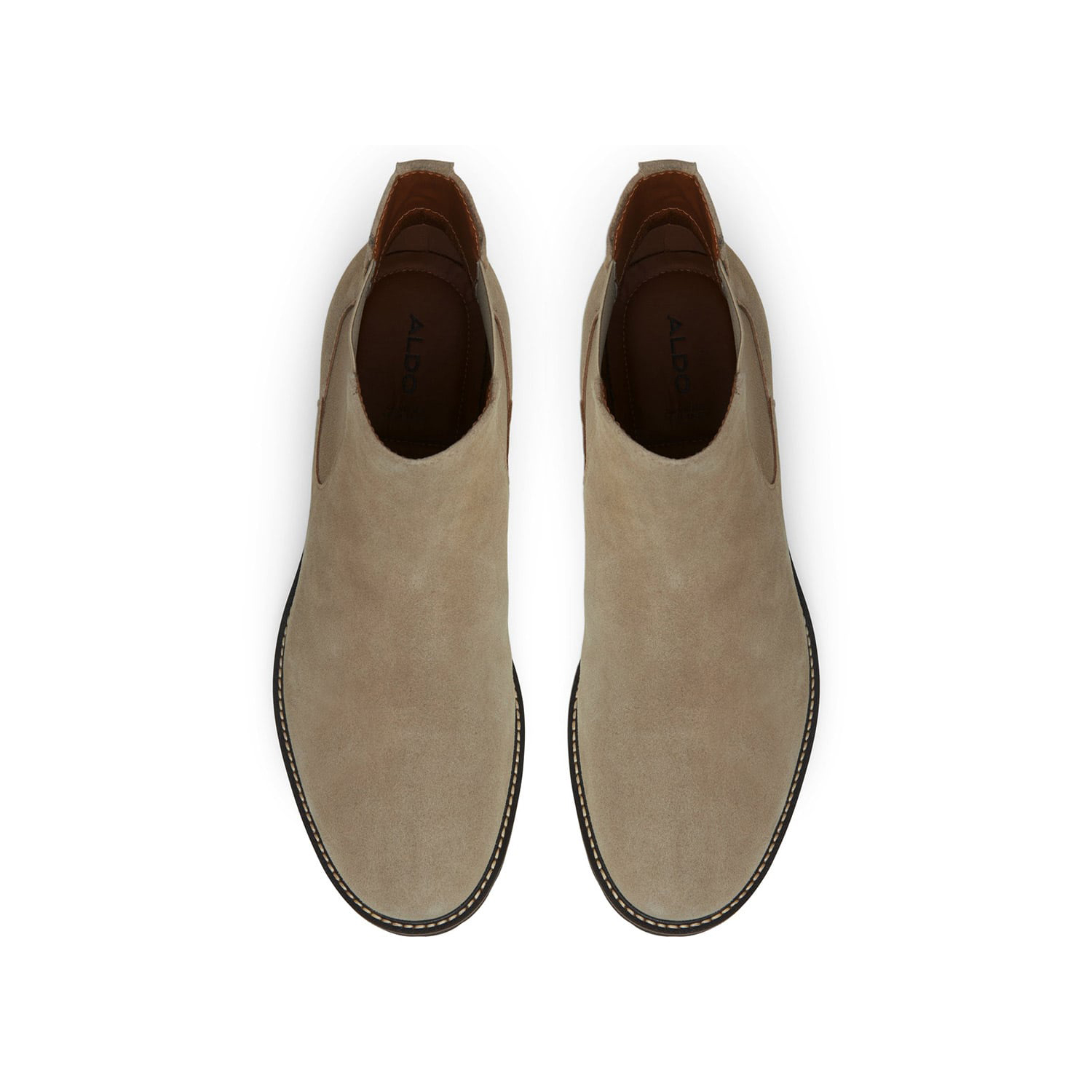 Σκούρο μπεζ σουέντ ανδρικό μποτάκι ETANDARI φωτογραφία