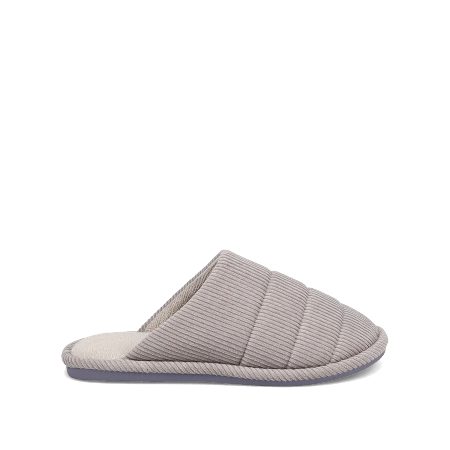 Γκρι κοτλέ ανδρική παντόφλα