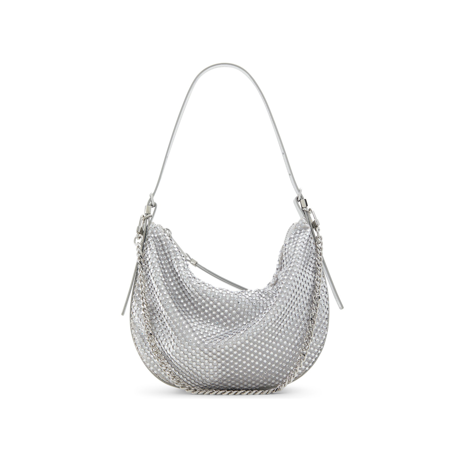 Ασημί τσάντα ώμου KASSLYN_SE