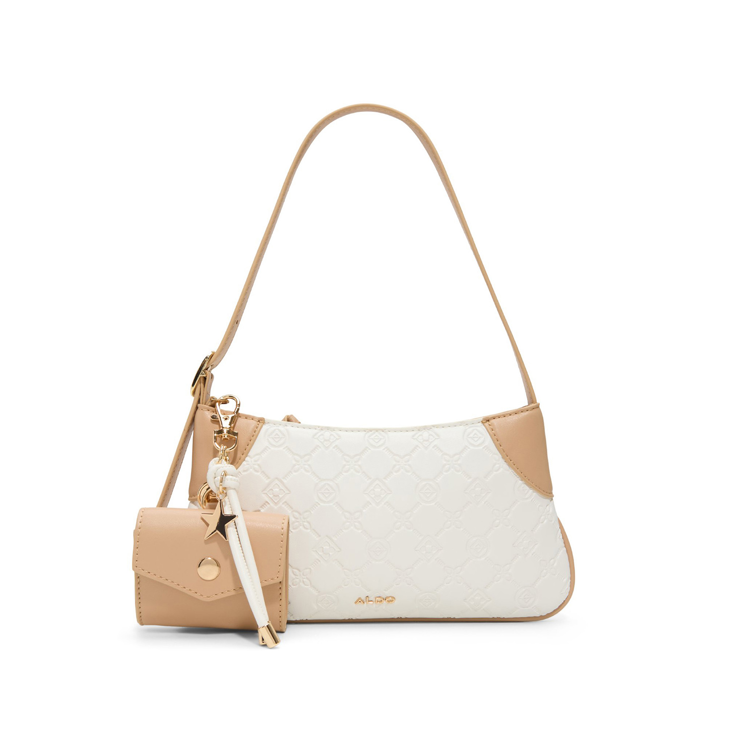 Λευκή τσάντα ώμου KELIA