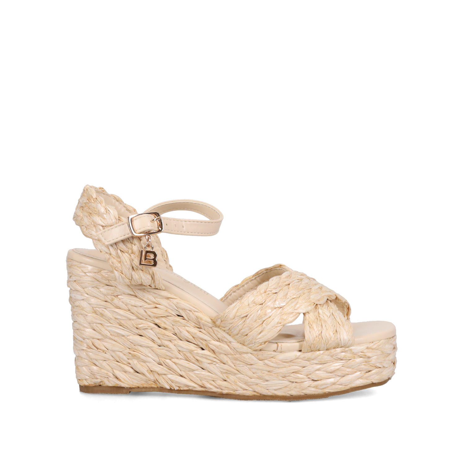 Μπεζ ψάθινηπλατφόρμα