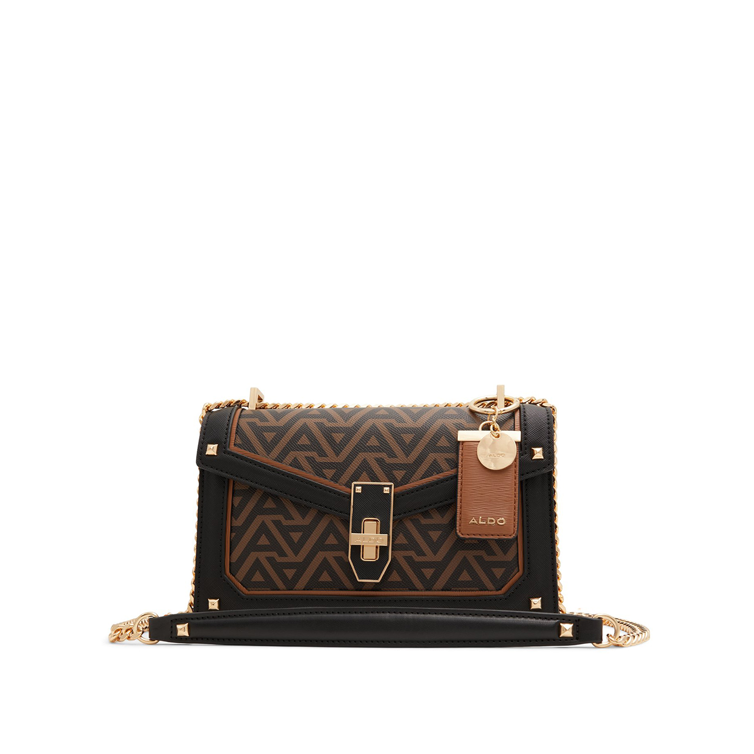 Καφέ τσάντα ώμου LANASSI