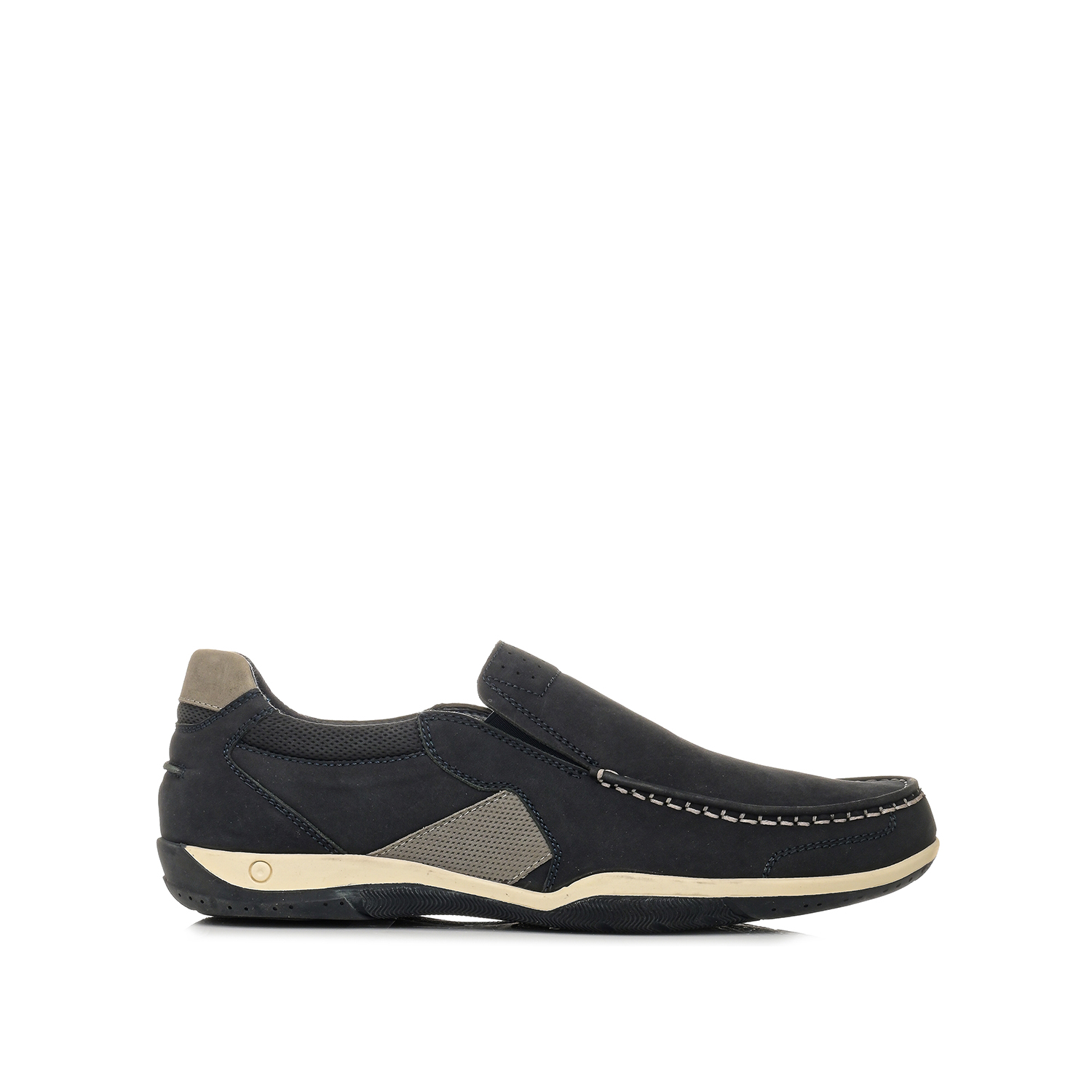 MIGATO Ανδρικό δερμάτινο μπλέ boat shoe