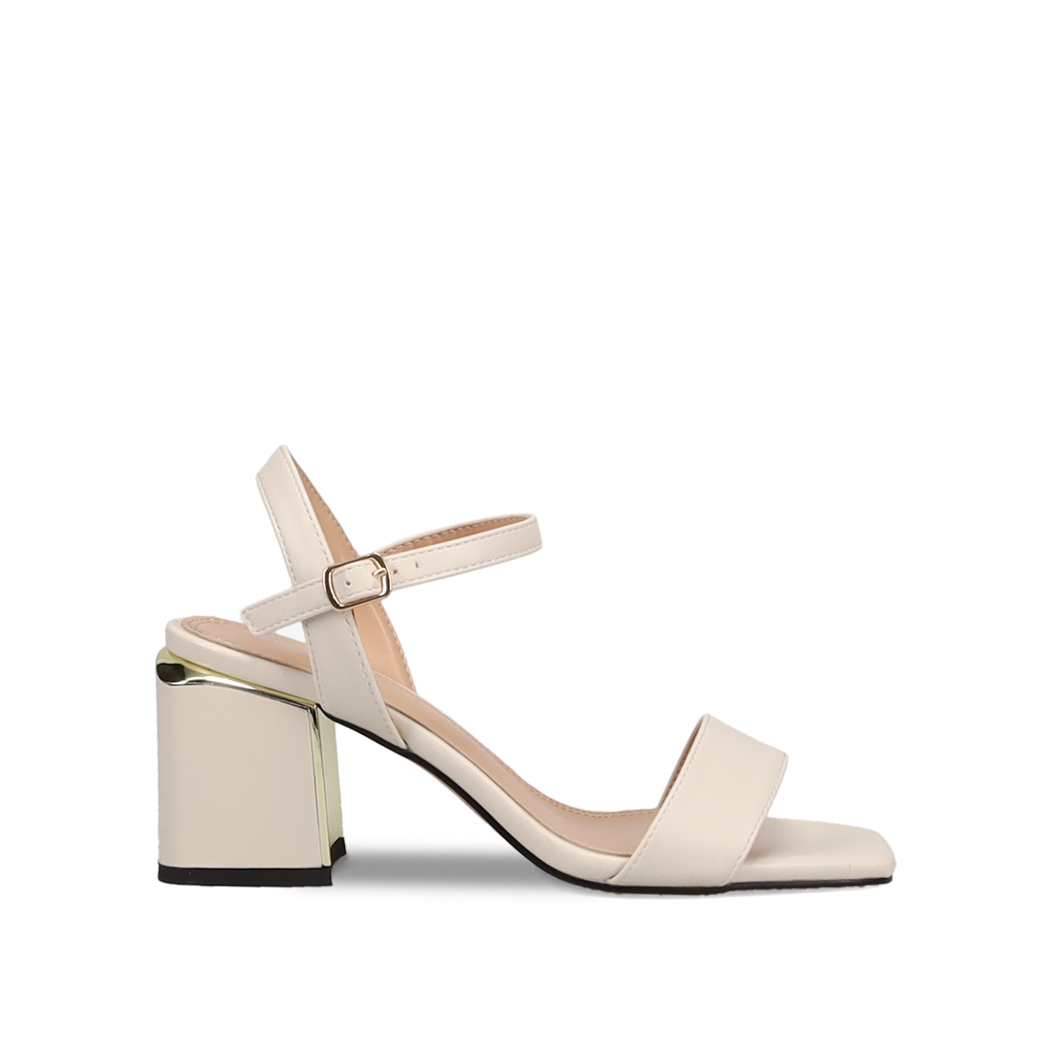 Μπεζ πέδιλο με φάσα