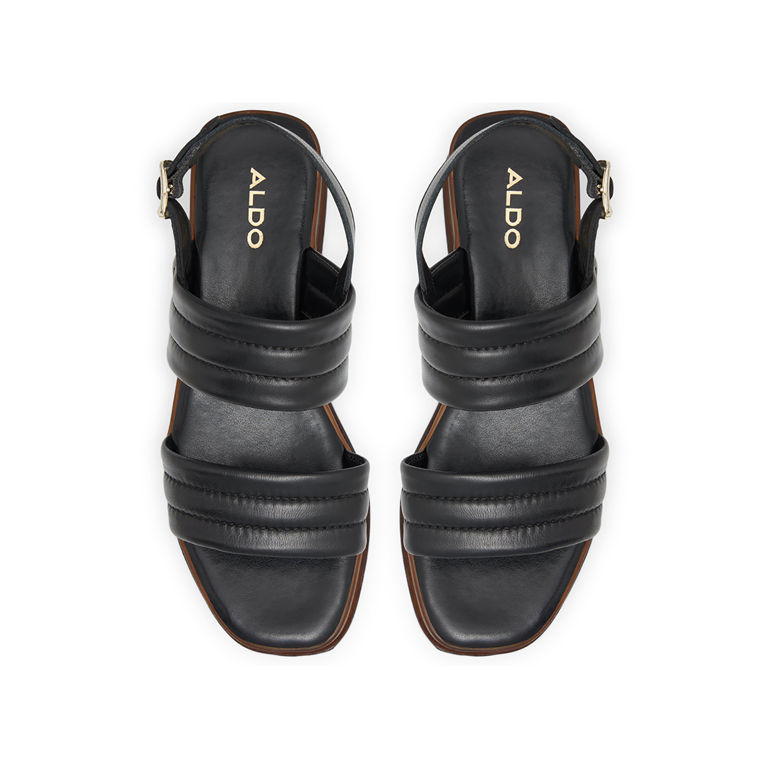 Μαύρη δερμάτινη πλατφόρμα MERRAN φωτογραφία