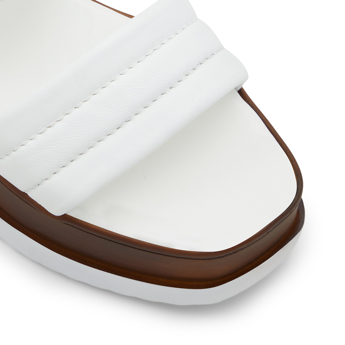 Λευκή δερμάτινη πλατφόρμα MERRAN φωτογραφία