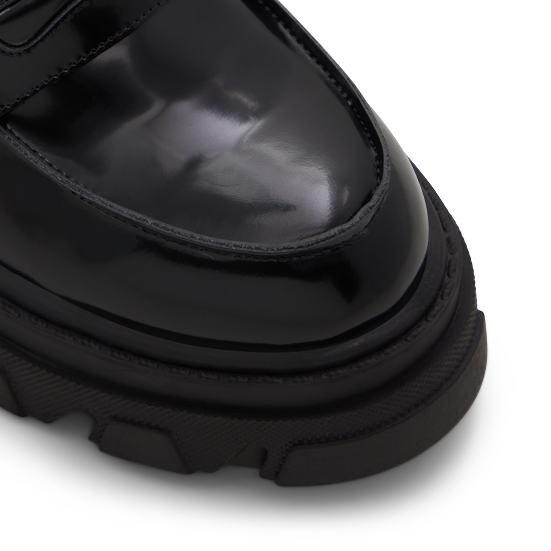 Μαύρο δερμάτινο chunky loafer MILAWIEL