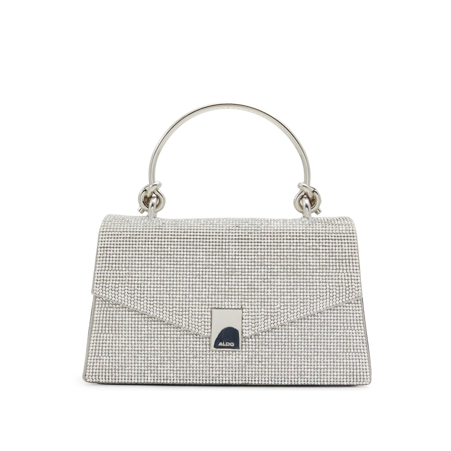 Ασημί τσάντα χειρός MIRAMA