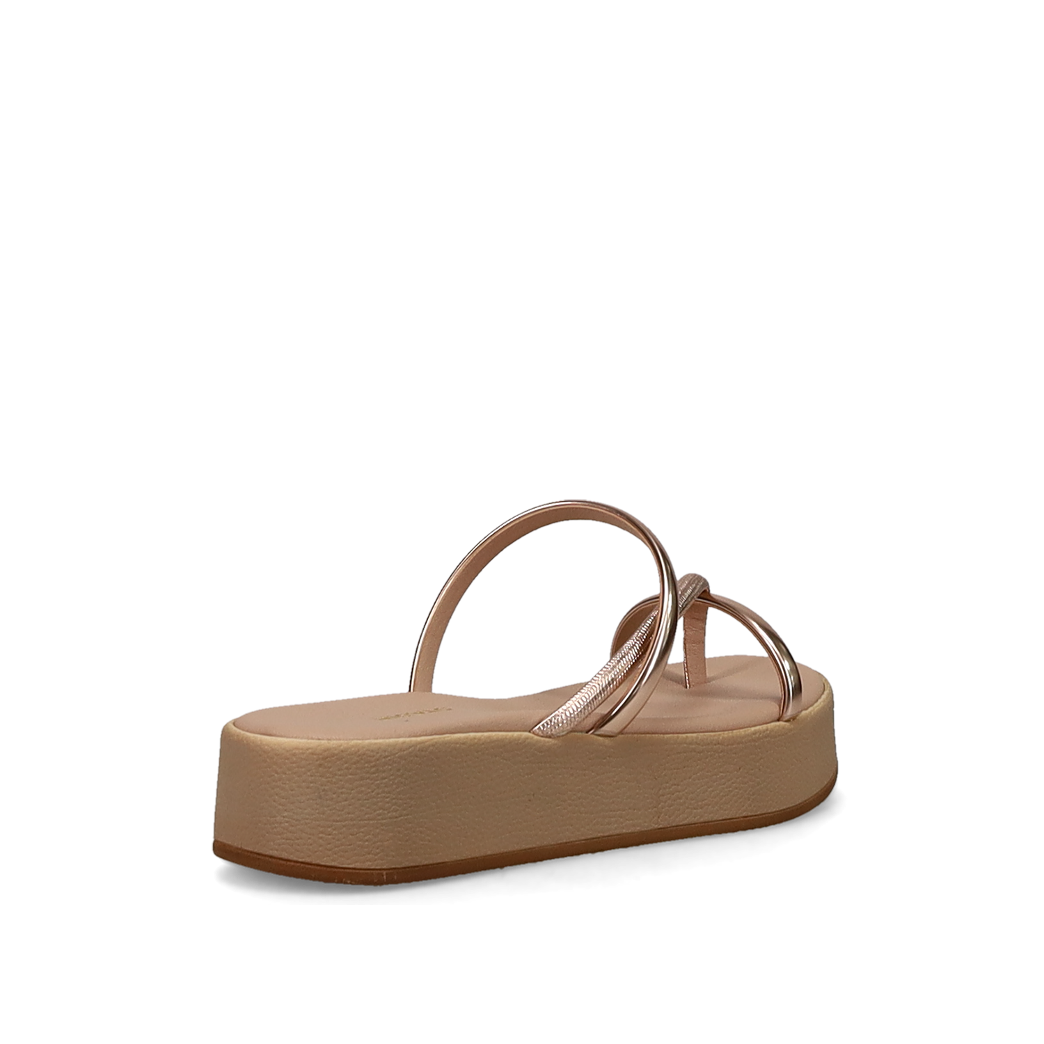 Ροζ χρυσό flatform σανδάλι φωτογραφία