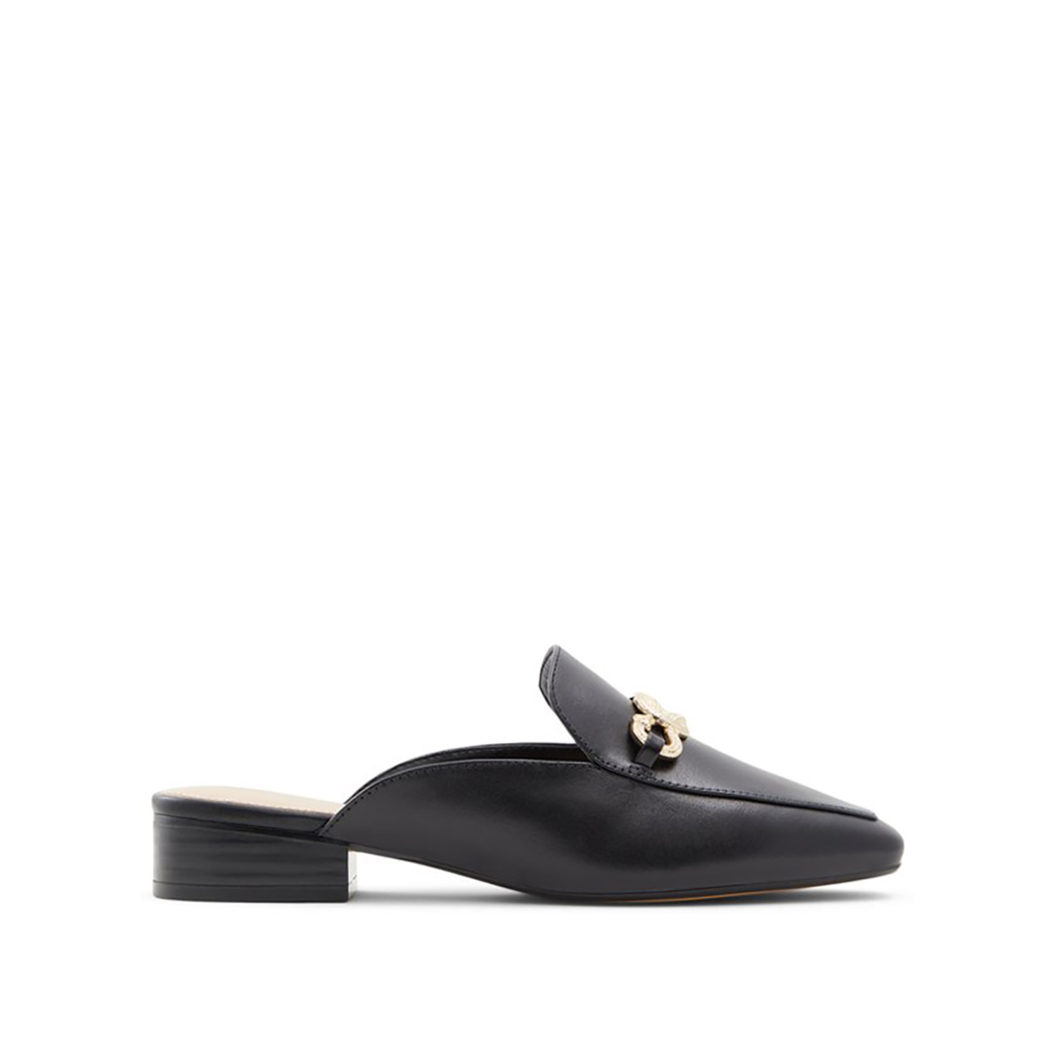 Μαύρο δερμάτινο mule ONIDDA