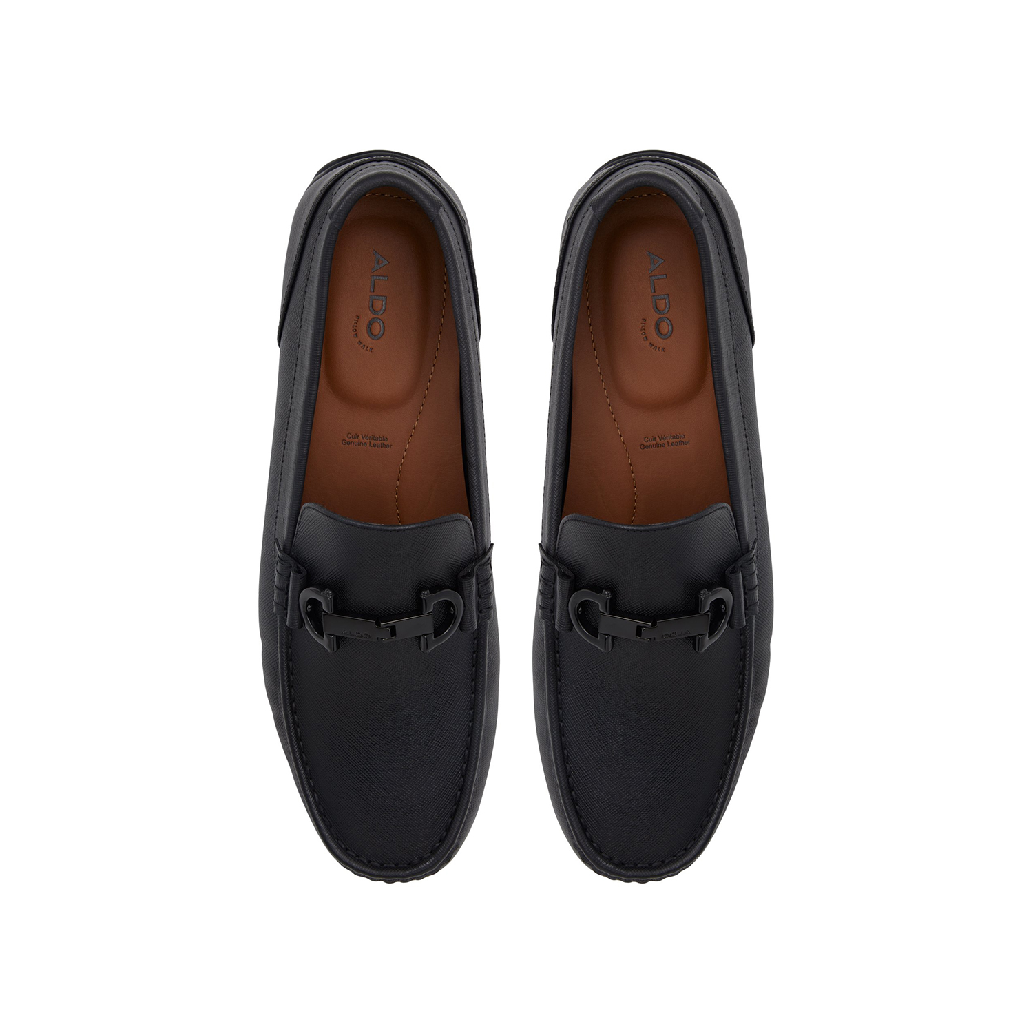 Μαύρο ανδρικό δερμάτινο loafer ORLOVOFLEXX φωτογραφία