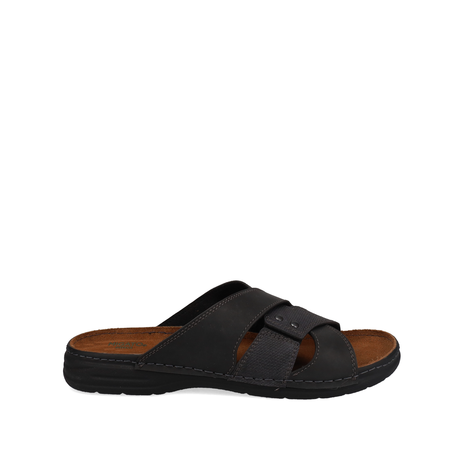 MIGATO Μαύρο ανδρικό σανδάλι