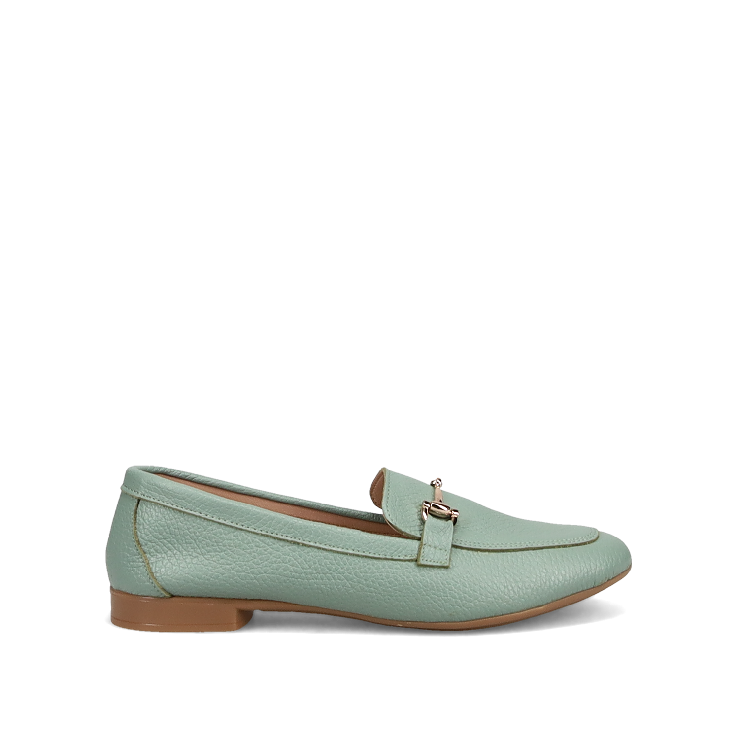 Πράσινο δερμάτινο μοκασίνι