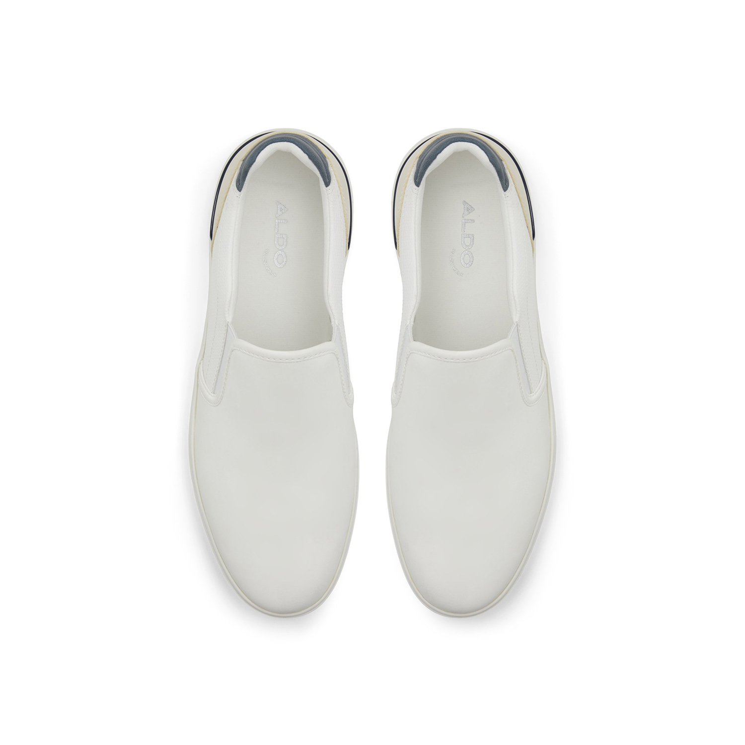 Ανδρικό λευκό slip-on παπούτσι SAREDON φωτογραφία