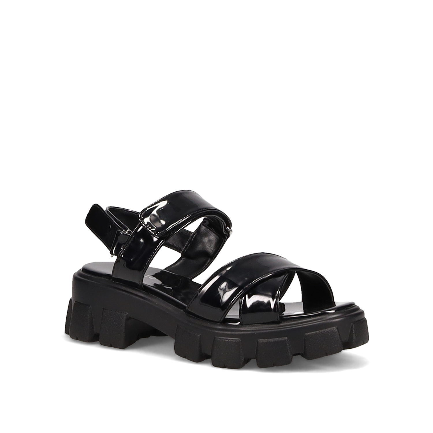 Μαύρο flatform σανδάλι