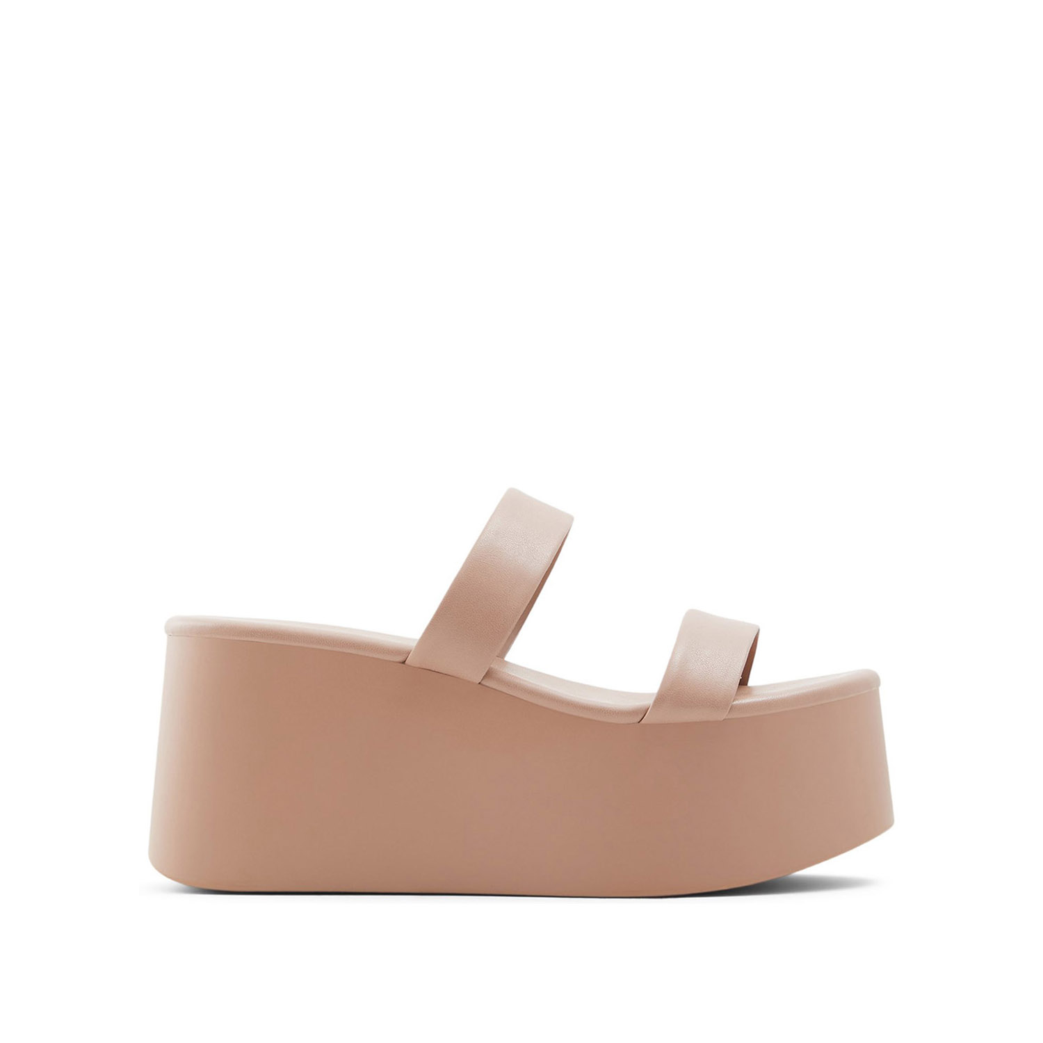 Μπεζ πλατφόρμα mule WICECLYA