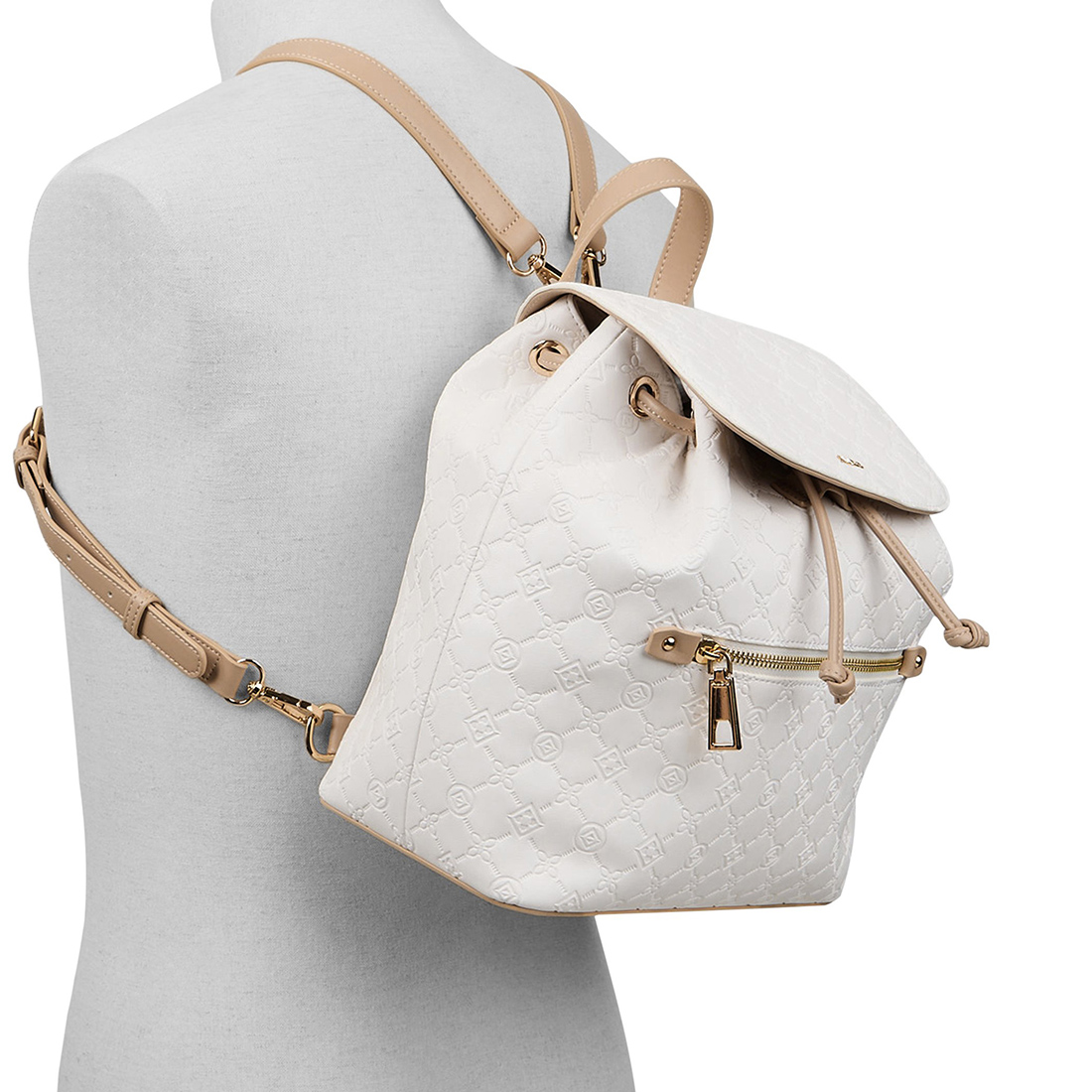 Λευκό backpack ZELONA φωτογραφία